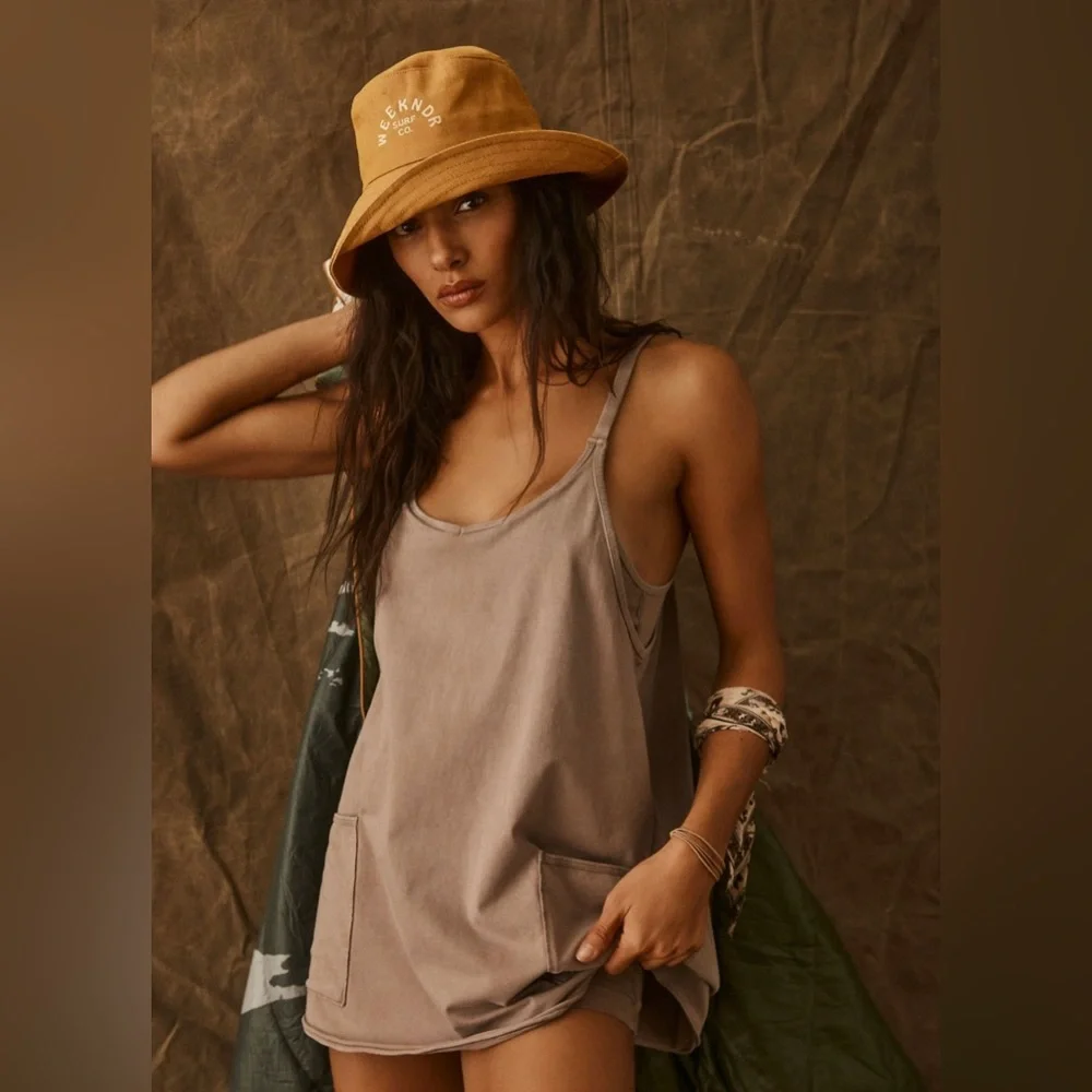 SOLD!! NEW Free People Custom Tie Dye Hot Shot Mini Dress | TIE DYE MOCHA LATTE - Picture 4 of 13